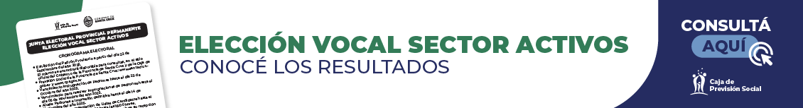 Elecciones Vocal por el Sector Activo - CPS